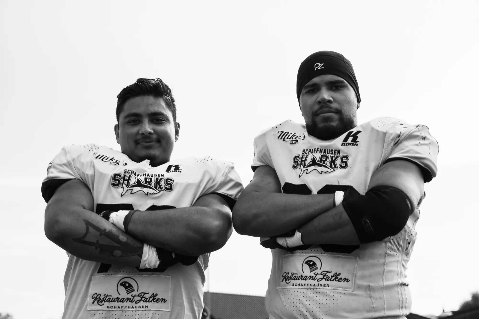 Zwei Spieler der Schaffhausen Sharks