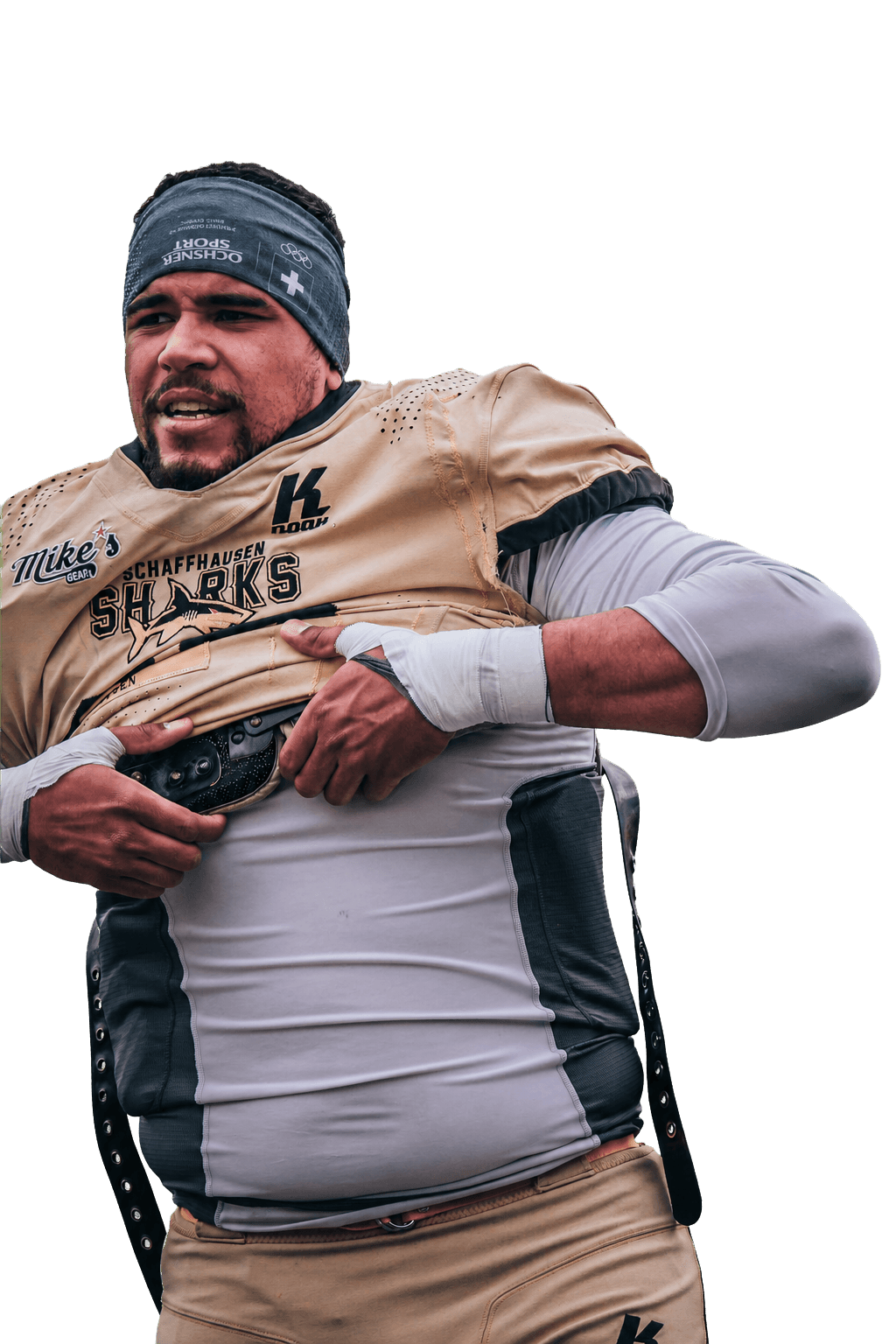 Cassius-Elijah Gahima im Trikot der Schaffhausen Sharks